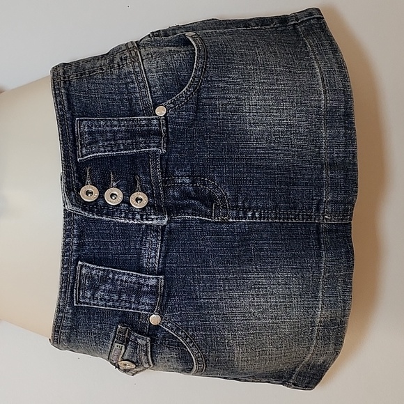 Vintage BUBBLEGUM Micro Dinem Skirt Sz 3/4 - Picture 3 of 16